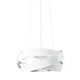 Marchetti Pura Suspension LED blanc/feuille dargent - ø60 cm